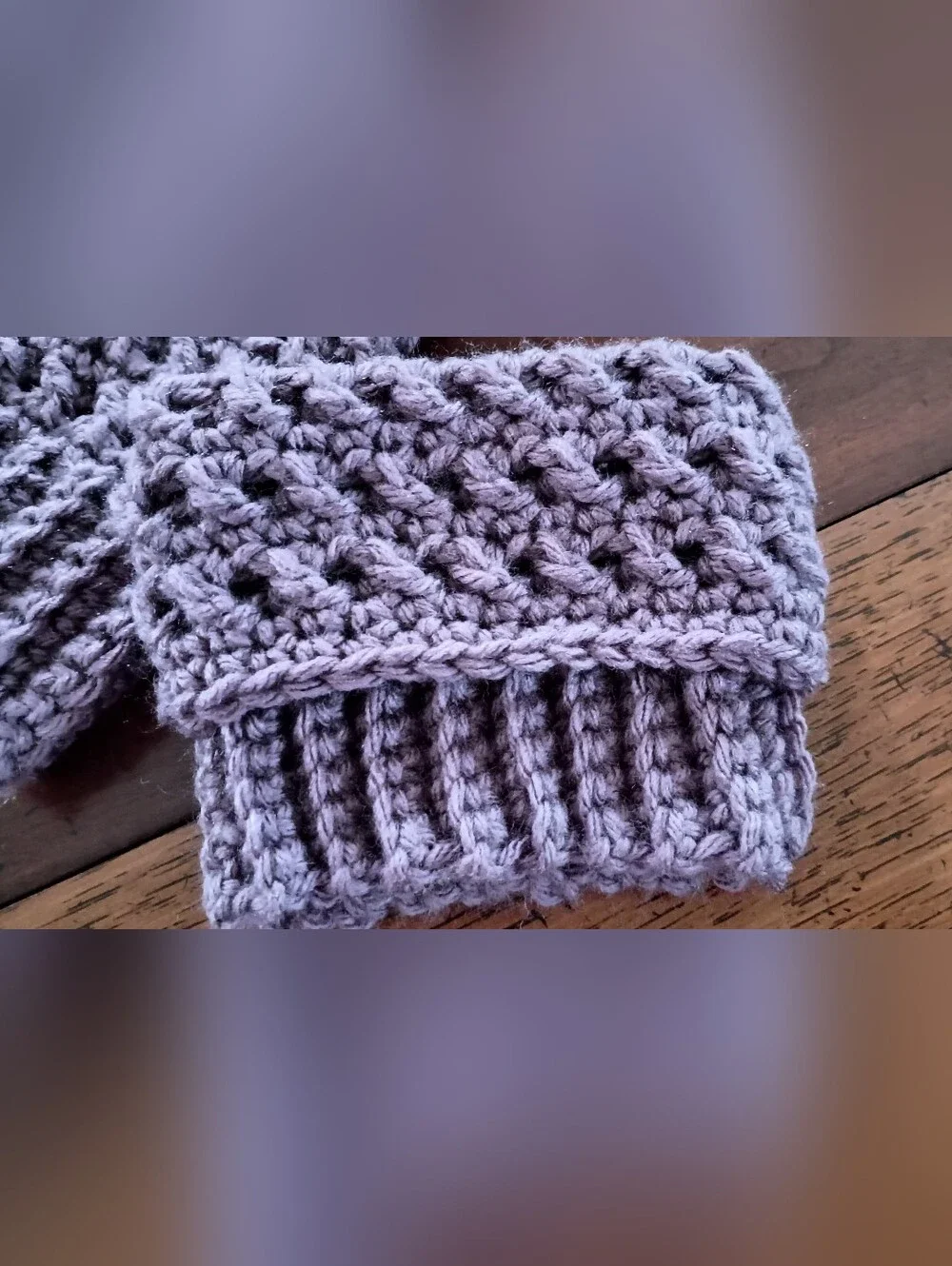 Handmade Crochet Ankle Boot Cuff Set